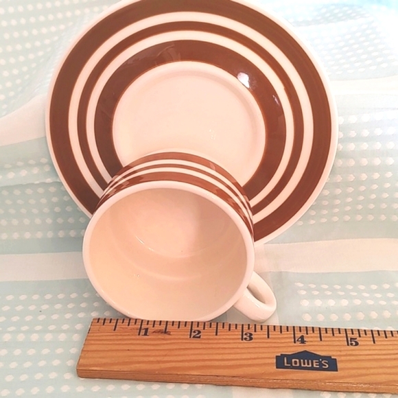 Ironstone 2 Cappuccino/Coffee Cup & Saucer Made in Italy - Picture 9 of 9